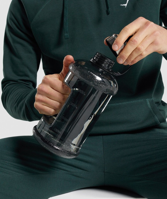 Gymshark 1.5L Water Bottle Black | 90281LCGY