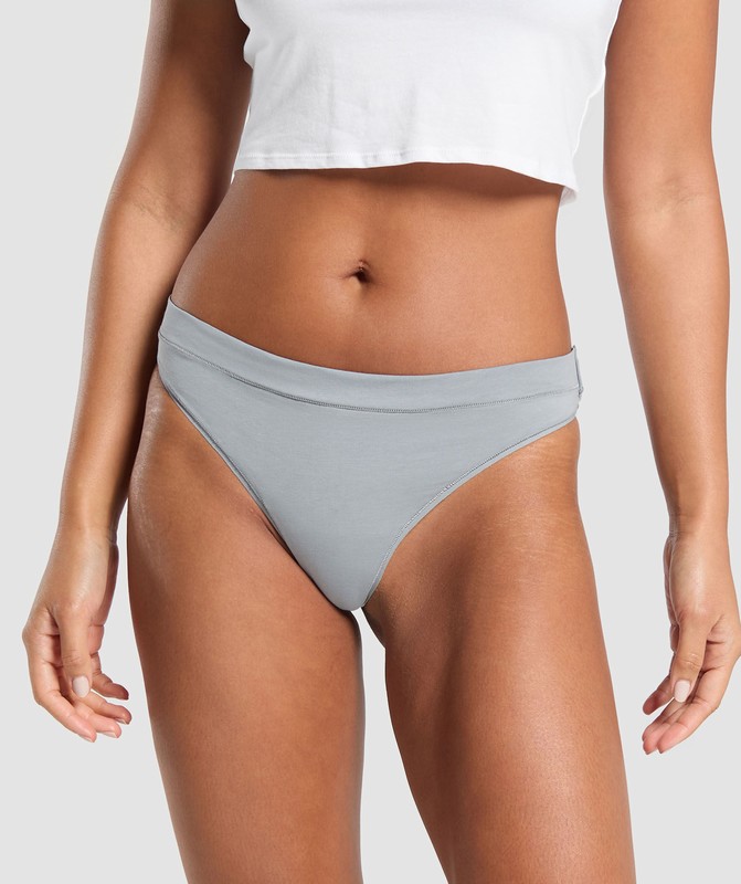 Gymshark 3pk Thong Heavy Blue / Iron Blue / Denim Grey | 59307CLRO