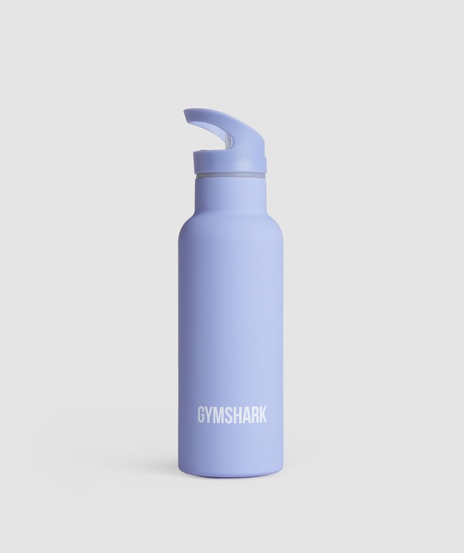 Gymshark 500ml Straw Flask Lift Blue | 80179LZAT