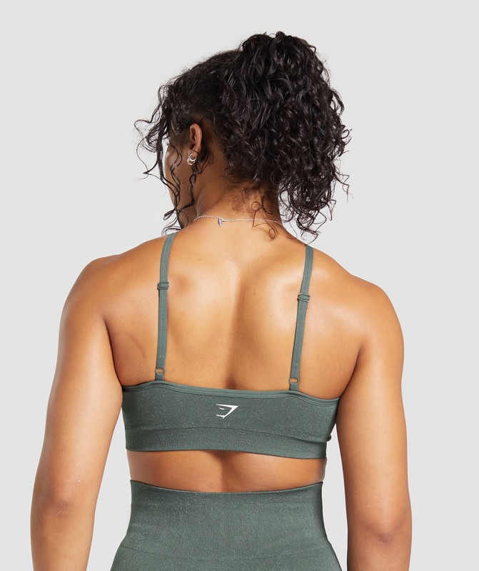 Gymshark Adapt Fleck Seamless Halterneck Bralette- Slate Teal/Cargo Teal Slate Teal / Cargo Teal In | 43829KHRY