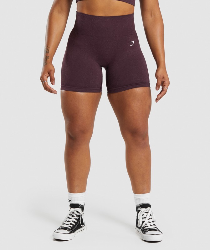 Gymshark Adapt Fleck Seamless Shorts Depth Purple / Steel Purple | 28506AMCQ