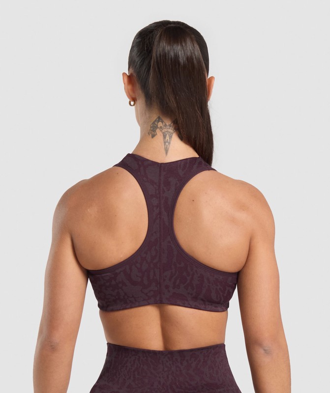 Gymshark Adapt Safari Seamless Bralette Depth Purple / Greyed Purple | 47105BLAV