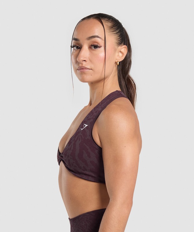 Gymshark Adapt Safari Seamless Bralette Depth Purple / Greyed Purple | 47105BLAV