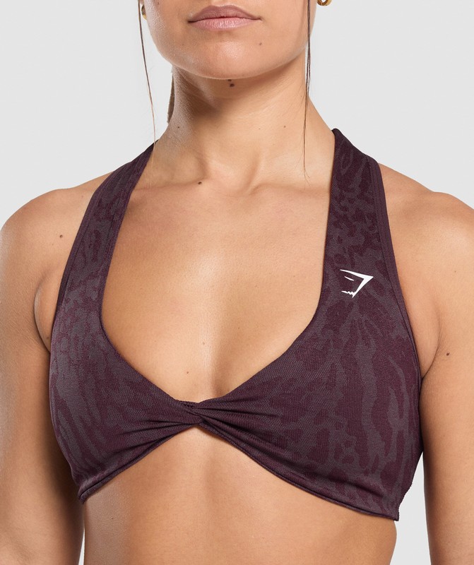 Gymshark Adapt Safari Seamless Bralette Depth Purple / Greyed Purple | 47105BLAV