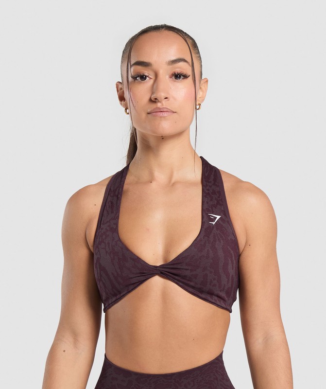 Gymshark Adapt Safari Seamless Bralette Depth Purple / Greyed Purple | 47105BLAV