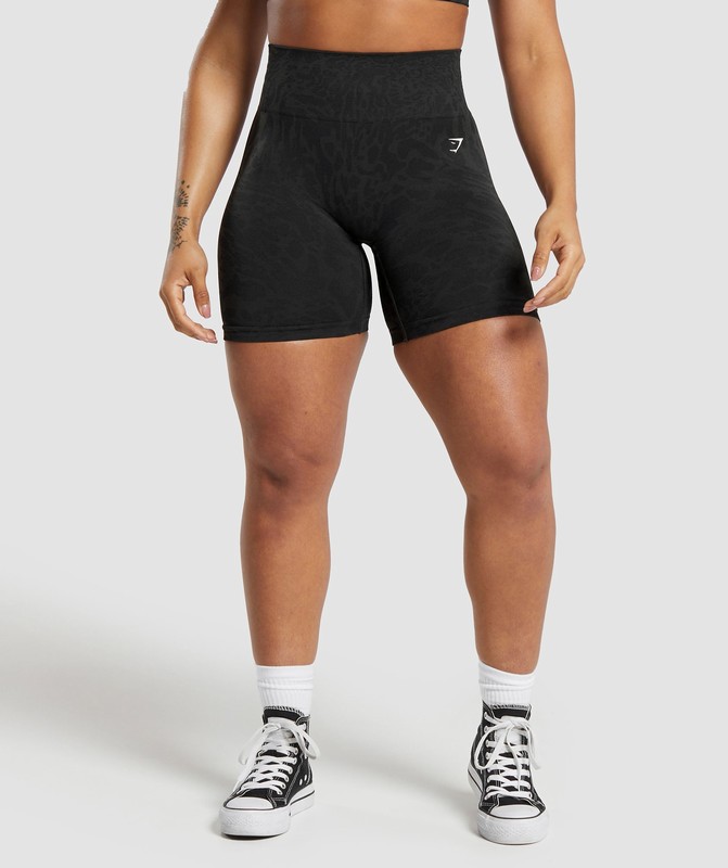 Gymshark Adapt Safari Tight Shorts Black / Asphalt Grey | 79356RTGO