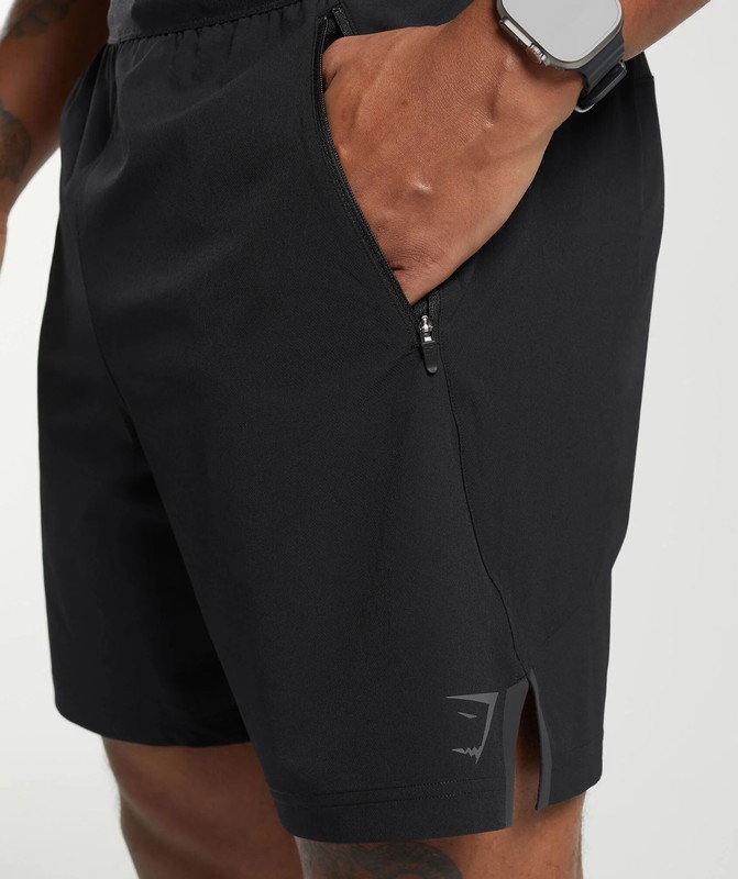 Gymshark Apex 7" Hybrid Shorts Black | 29057LENY