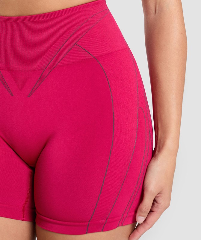 Gymshark Apex Contrast Shorts Build Pink / Asphalt Grey | 78645MGVT