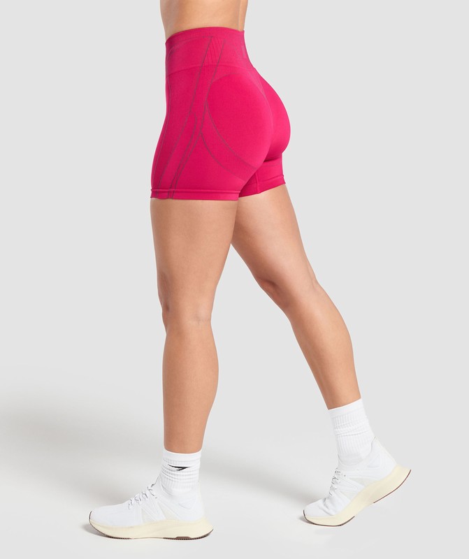 Gymshark Apex Contrast Shorts Build Pink / Asphalt Grey | 78645MGVT