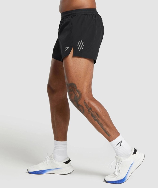 Gymshark Apex Run 5" Shorts Black | 09163ALIG