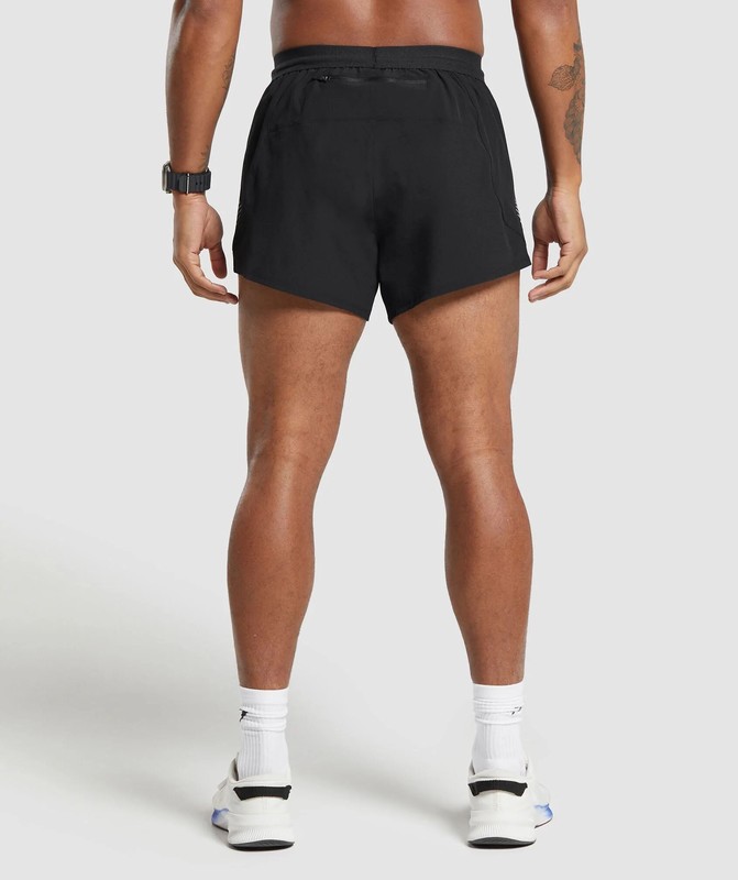 Gymshark Apex Run 5" Shorts Black | 09163ALIG