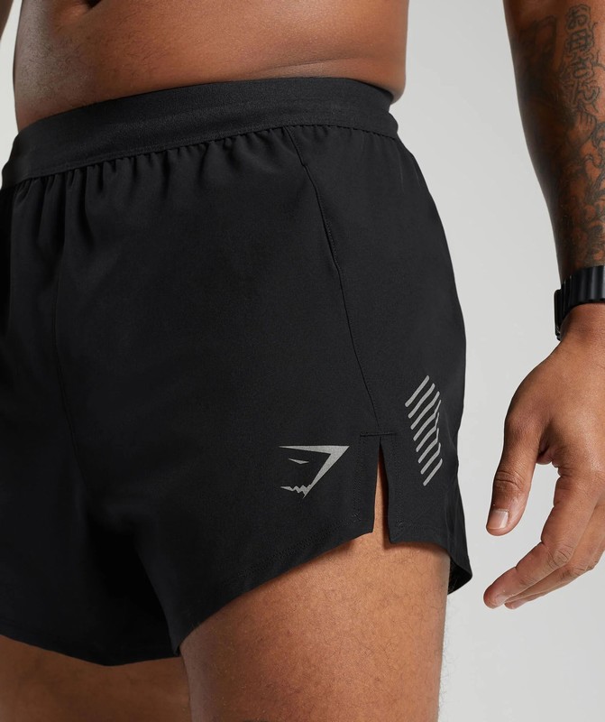 Gymshark Apex Run 5" Shorts Black | 09163ALIG