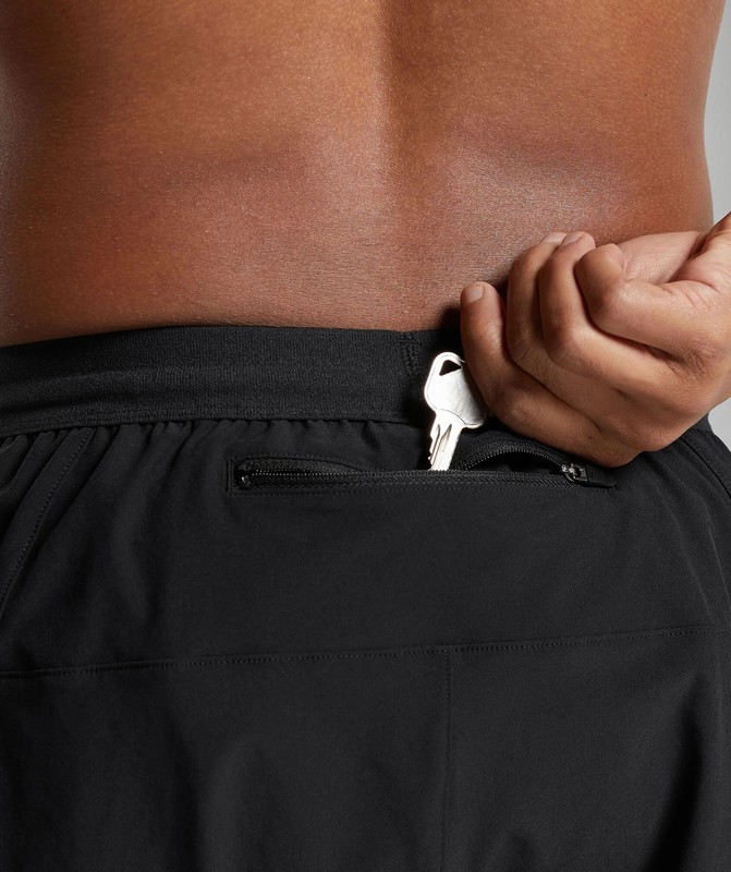 Gymshark Apex Run 5" Shorts Black | 09163ALIG