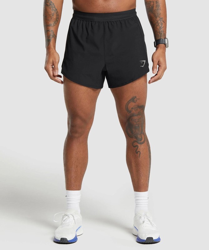 Gymshark Apex Run 5" Shorts Black | 09163ALIG