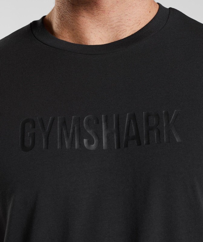 Gymshark Apollo Oversized T-Shirt Black | 48036LXMA
