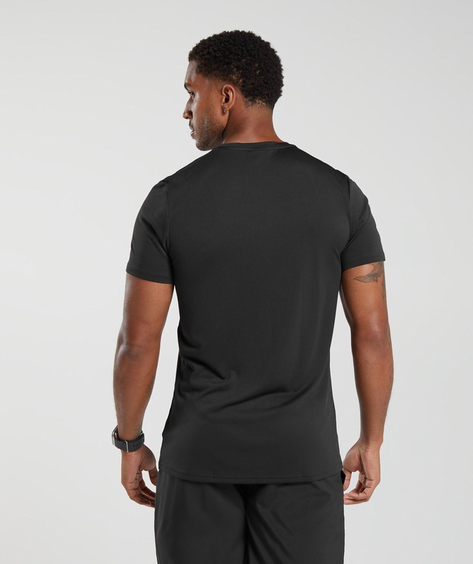 Gymshark Arrival T-Shirt Black | 45980ICGD