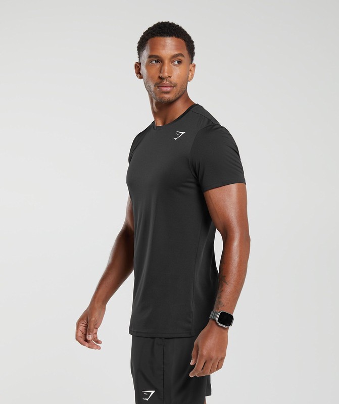 Gymshark Arrival T-Shirt Black | 45980ICGD