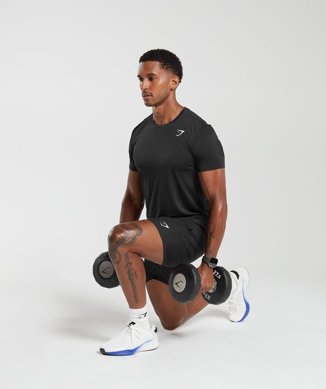 Gymshark Arrival T-Shirt Black | 45980ICGD