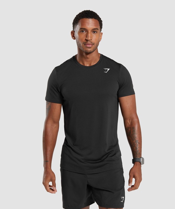 Gymshark Arrival T-Shirt Black | 45980ICGD
