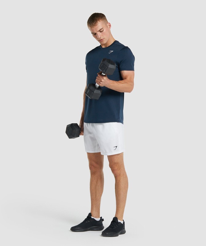 Gymshark Arrival T-Shirt (Regular Fit) Navy | 24031ULZJ
