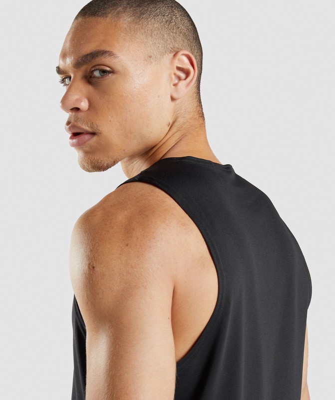 Gymshark Arrival Tank Black | 60842DVSX