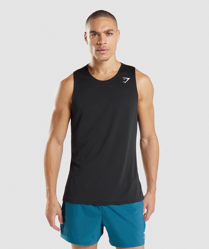 Gymshark Arrival Tank Black | 60842DVSX