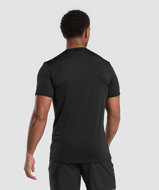 Gymshark Arrival V-Neck T Shirt Black | 50347QLUX