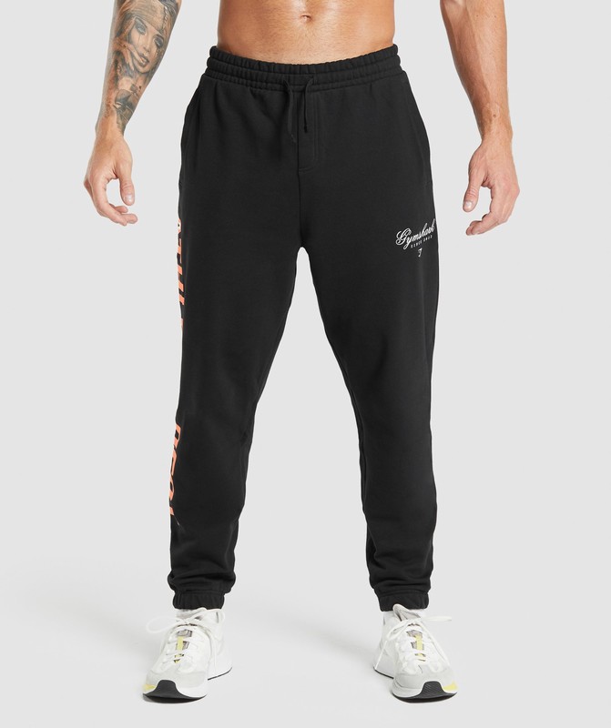 Gymshark Athletic Department Joggers Black | 52094MANX