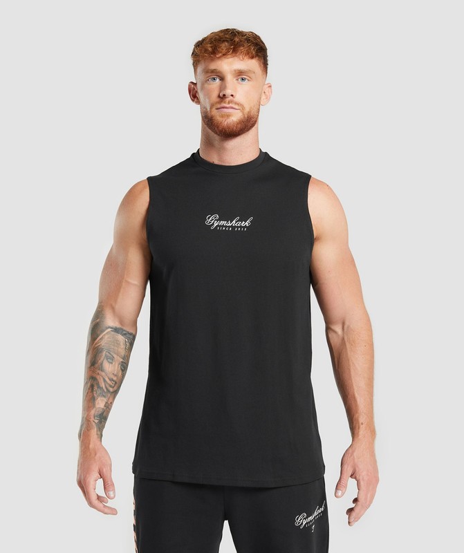 Gymshark Athletic Department Tank Black | 91482CKGT