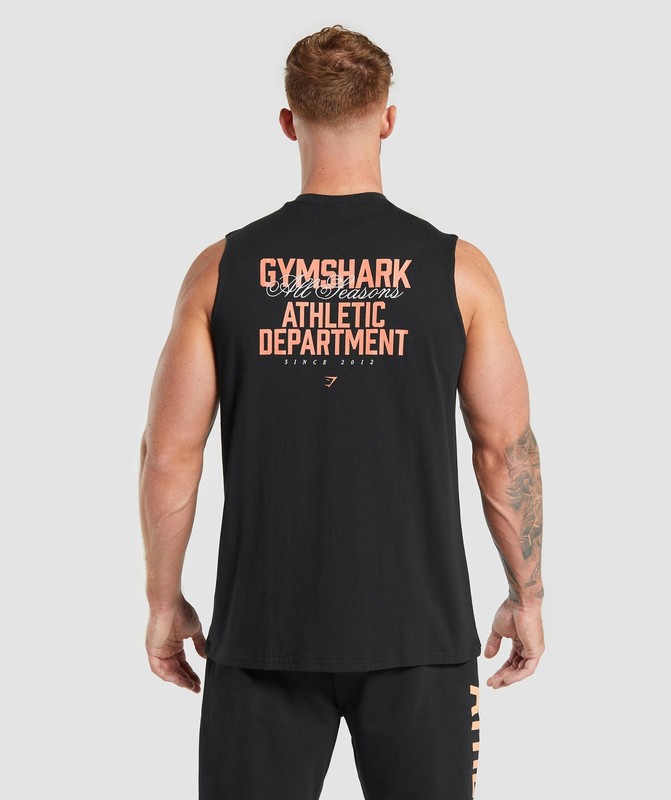 Gymshark Athletic Department Tank Black | 91482CKGT