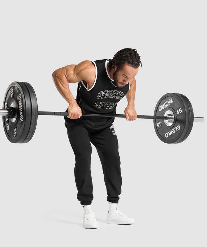 Gymshark Basketball Mesh Tank Black | 81573MENW