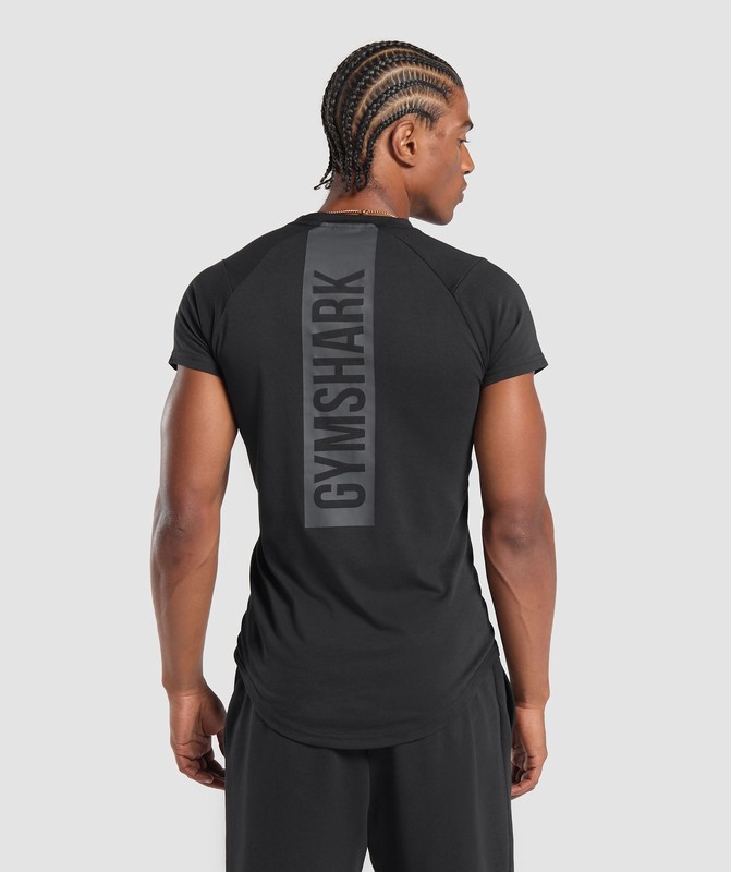 Gymshark Bold T-Shirt Black | 56903RYST