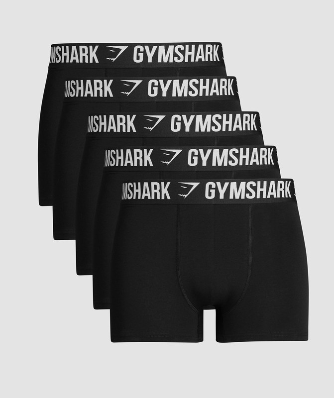 Gymshark Boxer Brief 5Pk Black / Black / Black / Black / Black | 26510CVBT