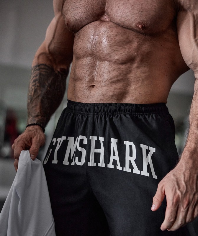Gymshark Built Different Graphic Shorts Black | 07563ZNRP