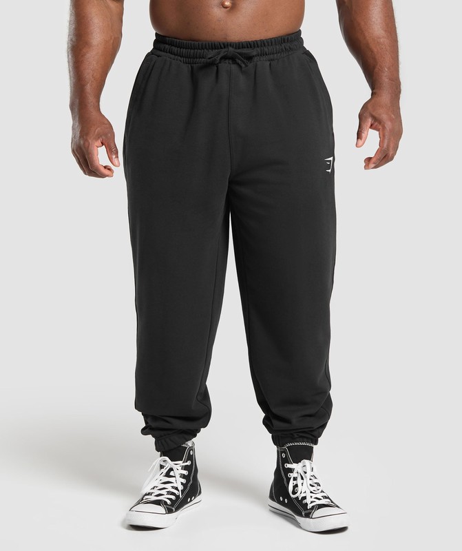 Gymshark Chalk Joggers Black | 64928BLUW