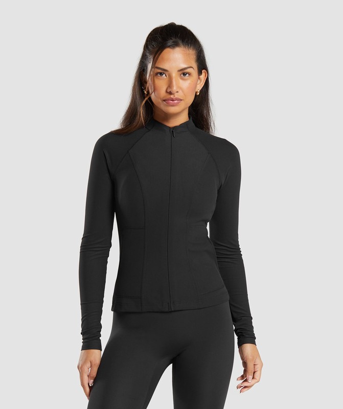 Gymshark Conditioning Full Zip Jacket Black | 80315GTNP