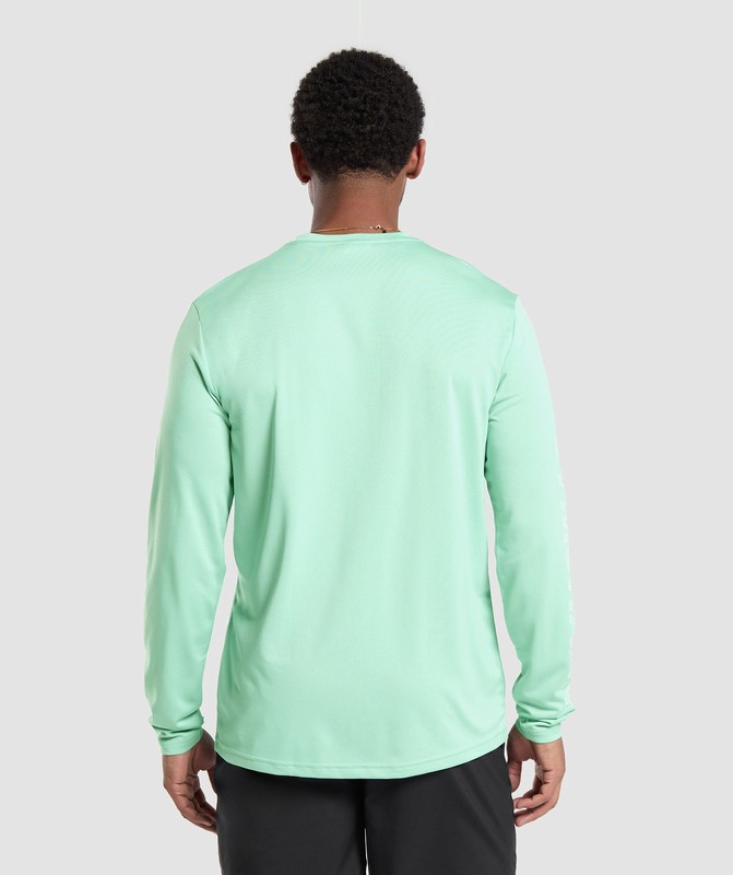 Gymshark Conditioning Goods Long Sleeve T-Shirt Lido Green | 97816PTSQ