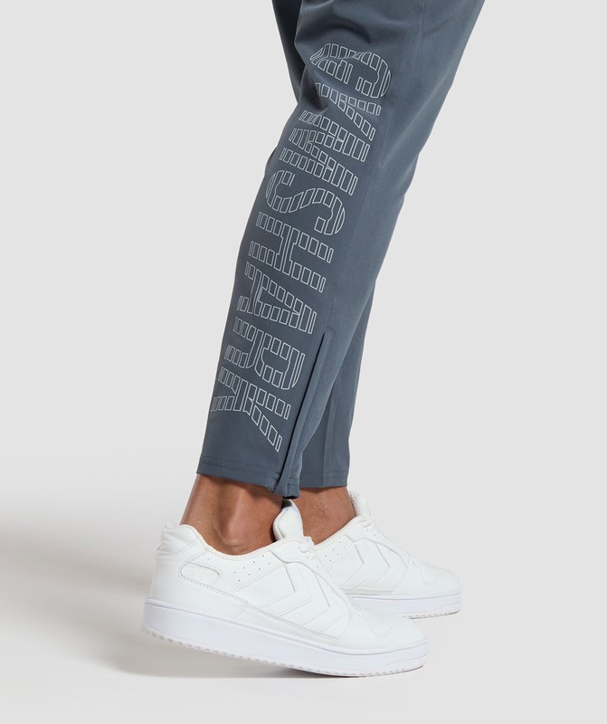 Gymshark Conditioning Goods Woven Joggers Titanium Blue | 30128TGBY