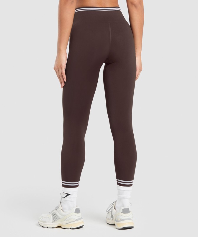 Gymshark Contrast Seamless Leggings Heritage Brown | 56237VUJP