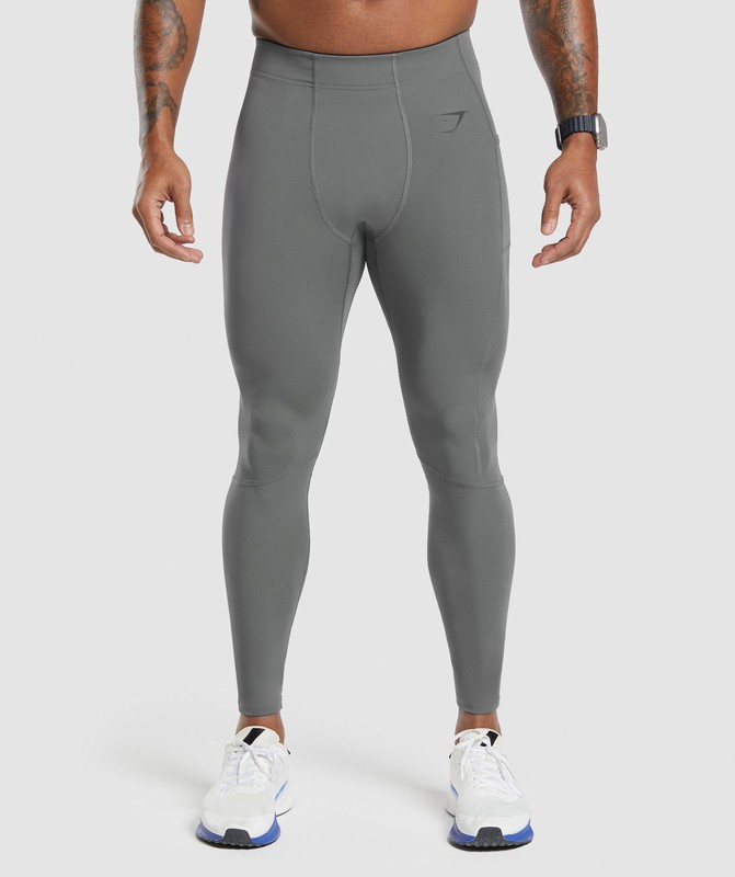 Gymshark Control Baselayer Legging Pitch Grey | 86571FIVR