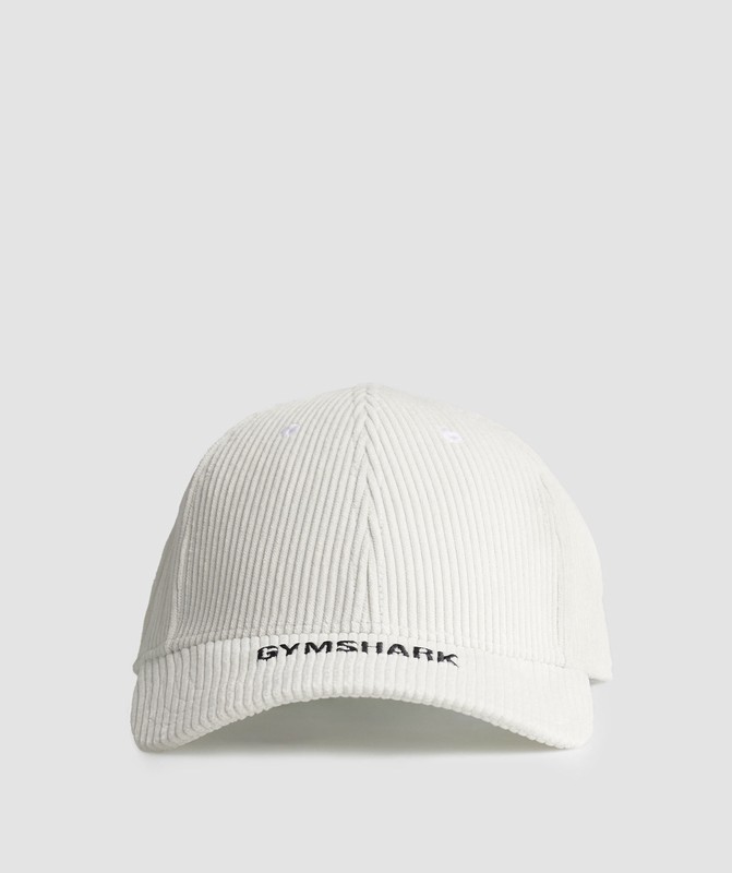 Gymshark Cord Cap Ecru White | 79316TSIK