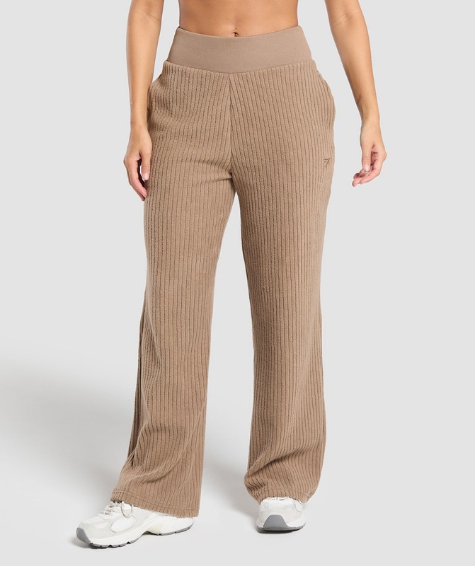 Gymshark Cord Flared Trousers Soul Brown | 06394VSNJ