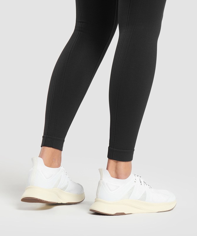 Gymshark Corset Seamless Leggings Black | 43150AXWF