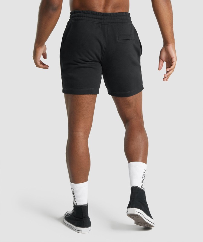 Gymshark Crest Shorts Black | 29501UCTF