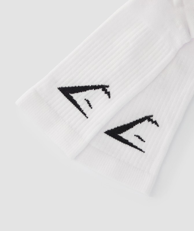 Gymshark Crew Socks 5Pk White | 57108DUVK