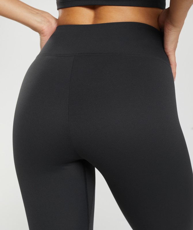 Gymshark Crossover Leggings Black | 51029KOYD
