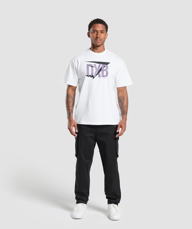 Gymshark DXB OS Tee GFX White | 07531UFMB