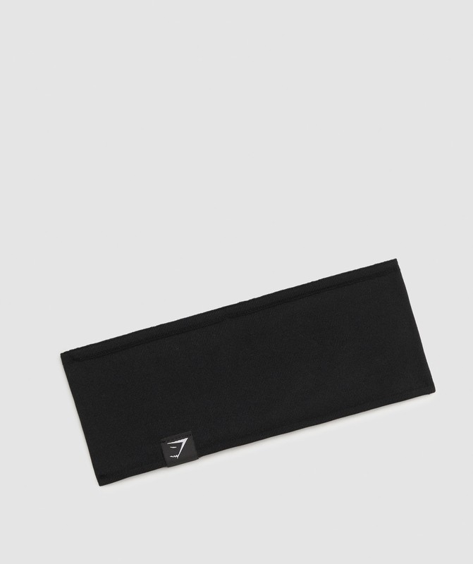 Gymshark Diffuse Single Layer Sweat Headband Black | 52946LVSG