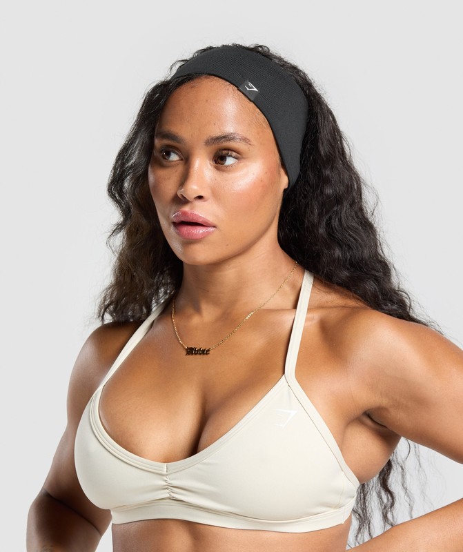 Gymshark Diffuse Single Layer Sweat Headband Black | 52946LVSG