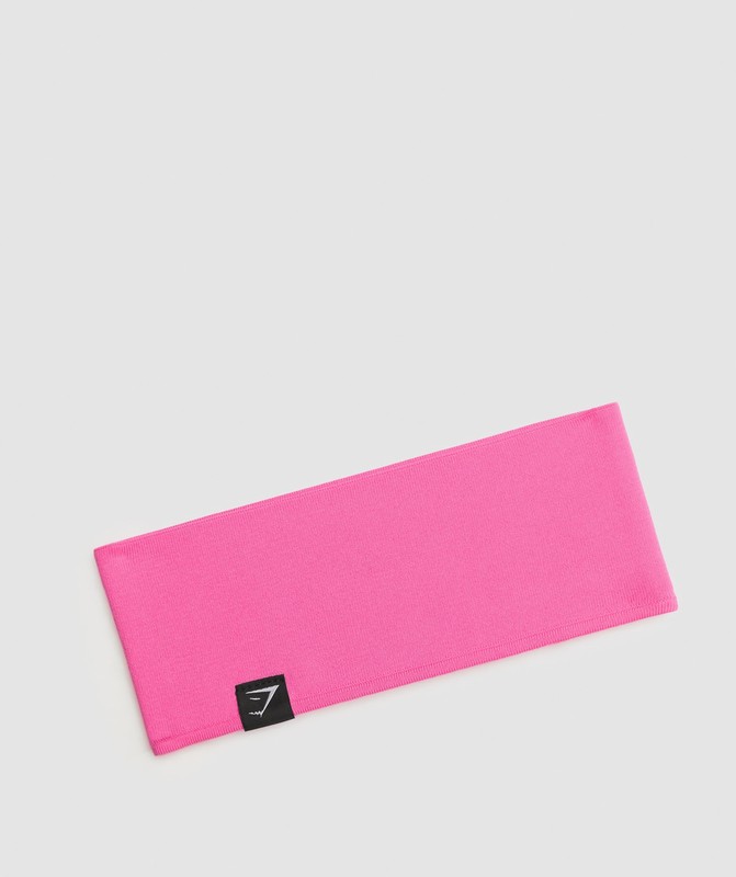 Gymshark Diffuse Sweat Headband Fetch Pink | 18095QMYU